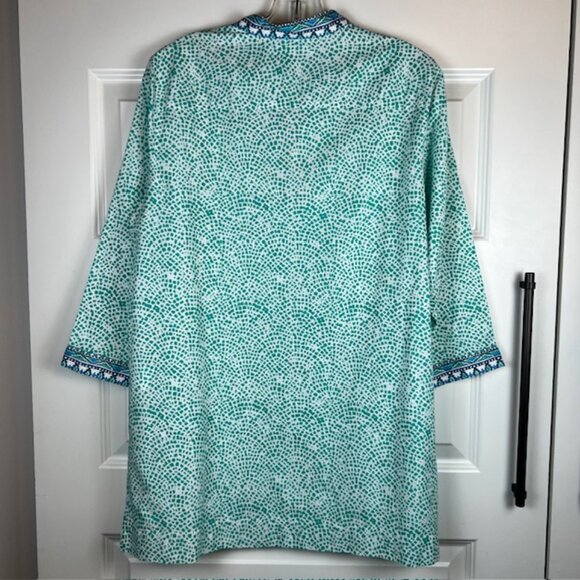 Foxcroft for Appleseed’s Wrinkle Free Cotton Tunic Top Size 12 - Picture 7 of 8